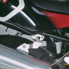 Yamaha TRX850 Set di supporti di scarico in acciaio inox, Stainless Steel Exhaust Bracket