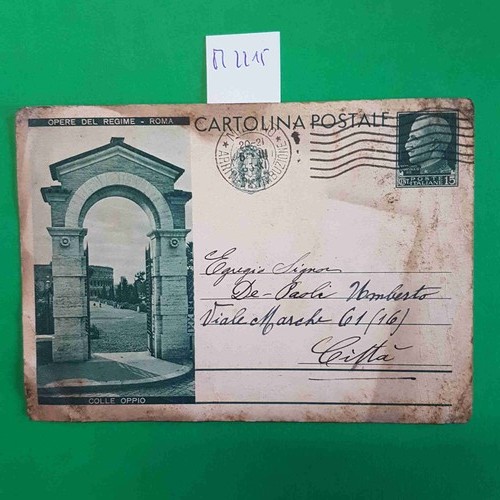 Cartolina postale colle - cartolina,