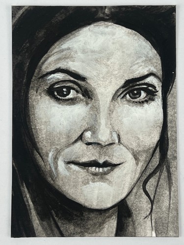 Aceo sketch card catelyn - card, stark