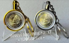 ITALIA 2025 AMERIGO VESPUCCI PORTACHIAVI CON MONETA 2 EURO NUOVA FDC ZECCA