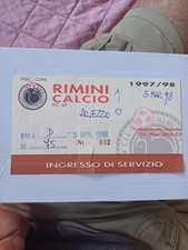 BIGLIETTO CALCIO RIMINI AREZZO