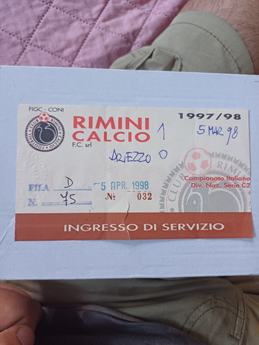 Biglietto calcio rimini arezzo - biglietto,