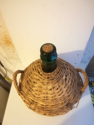 Damigiana vetro antica - vetro,