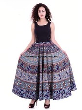 Gonna Lunga Blu A Ruota