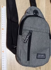 Monospalla borsa uomo marsupio borsello petto tracolla viaggio casual sportiva