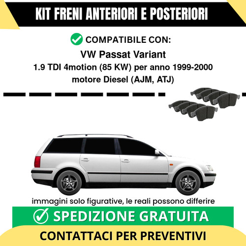 Pastiglie freno ant - +, vw