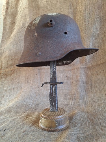Espositore elmetto ww1 ww2 - espositore,