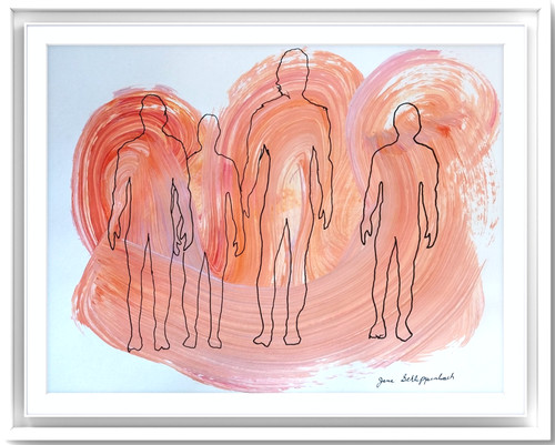 Silhouette uomo 11x14 moderna