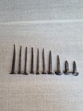 10 ANTICHI Chiodi Artigianali