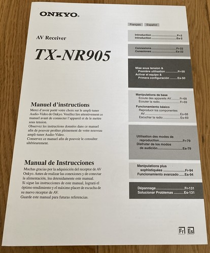 Onkyo ricevitore nr905 - onkyo, tx-nr905