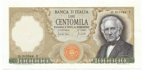 100000 lire alessandro manzoni - lire,