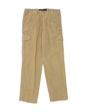 MURPHY & NYE Pantalone uomo dritto cargo velluto a coste W34 L30 beige cotone BV16