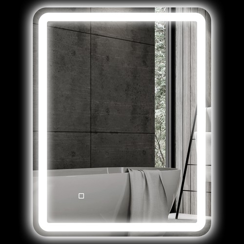Homcom specchiera bagno - homcom, 70x90