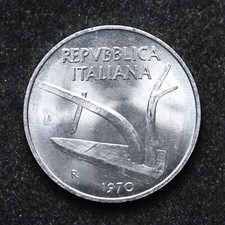 1970 Italy 10 Lire BU++