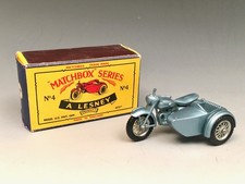 Matchbox moto e sidecar
