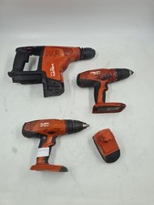 Lotto Di 4 Hilti TE 7-A Hammer Drill & 2x SF 22-A Battery Working