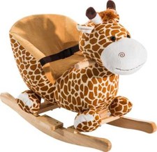Dondolo giraffa peluche - peluche, in