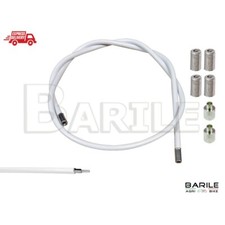 Guaina Filo Freno Bici Graziella - Olanda  3 Metri BIANCO  Teflon + Capiguaina