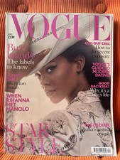 Rihanna Vogue Magazine Front Cover 2016 British UK Manolo Blahnik Excellent