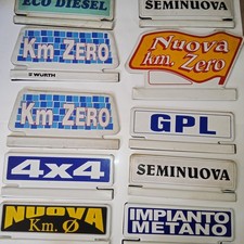 CARTELLI MAGNETICI AUTO KM ZERO TURBO DIESEL METANO USATO GARANZIA