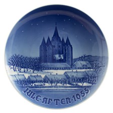 ROYAL COPENHAGEN BING&GRONDAHL PIATTO DI NATALE 1955 ORIGINALE PORCELLANA PRIMA 