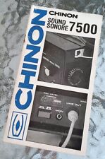 Chinon Sound 7500 Film Projector / Instruction Manual / Original