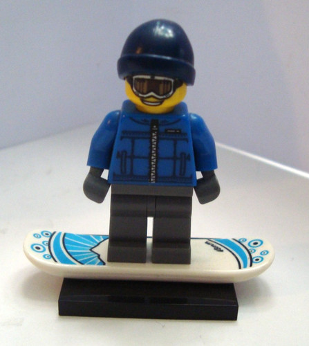 Lego minifigures snow boarder - minifigures,