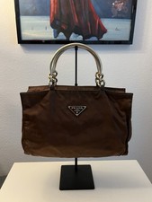 Borsa Prada nylon vintage marrone originale