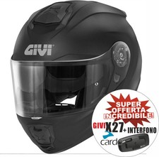Casco modulare Givi X27 NERO OPACO TAGLIA S interfono bluetooth integrato
