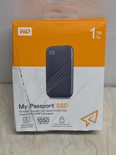 Western Digital 1TB My Passport SSD Unità a Stato Solido Esterna Portatile, Grigio...
