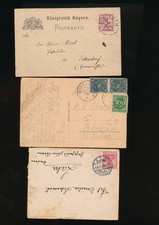 1885-1923  GERMANIA STORIA POSTALE LOTTO 3 DOCUMENTI