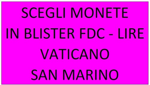 Monete blister fdc lire - in,