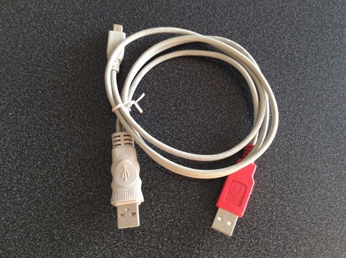 Cavo alimentazione doppio usb - doppio,