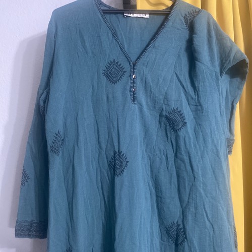Zara green kaftan dress size - size, m