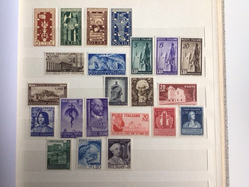 Francobolli italia 1949 annata - italia,