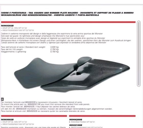 Carena monoposto ducati - carena,