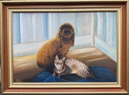 Quadro olio tela r - olio, di