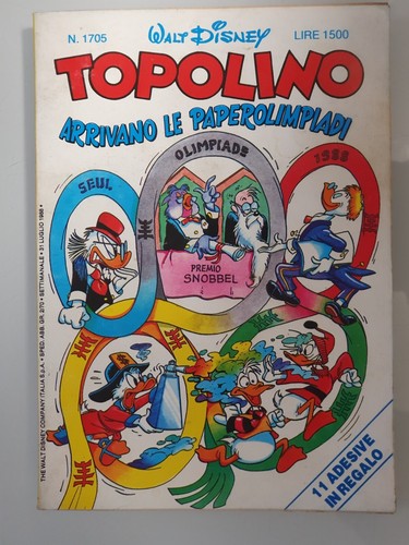 Fumetto disney topolino - topolino, n.1705