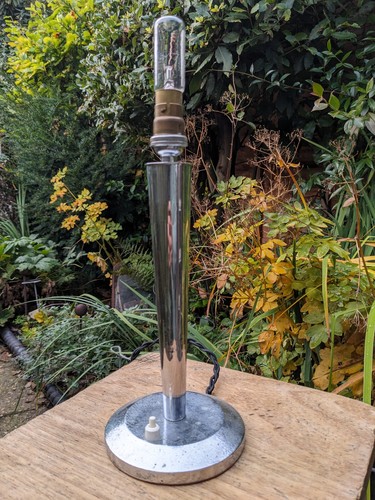 Vintage art deco chrome table - deco,