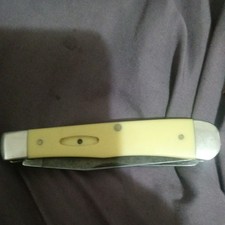 Astuccio Coltello Tascabile Trapper 3254 Manico Giallo Sintetico Quasi Come Nuovo 