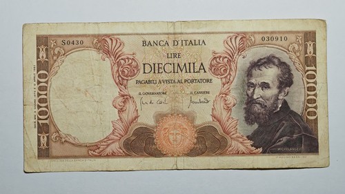10000 lire michelangelo - 10000,