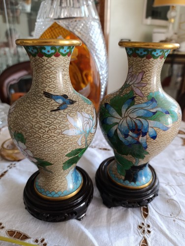 Vasi cinesi cloisonne decoro - cinesi,