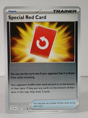 Carta rossa speciale - -, reverse