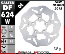 Galfer Disco Freno Anteriore Wave Fixed 174X3mm Italjet Formula 50 1994>1999