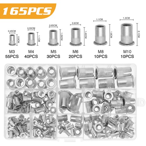 165pcs inserto filettato - 165pcs,