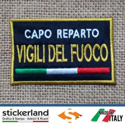 Toppe patch ricamate vigili - patch,
