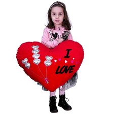 Cuscino peluche cuore gigante - cuscino,