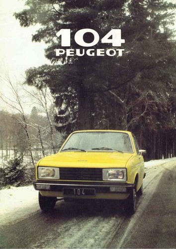 Catalogue brochure peugeot 104 - brochure,