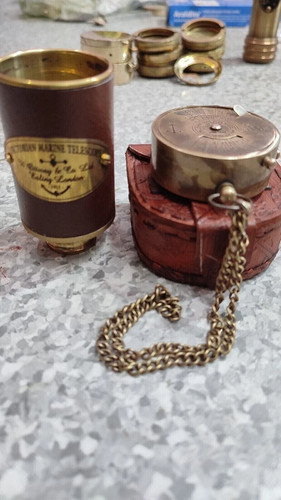 Bussola vintage ottone - vintage, in