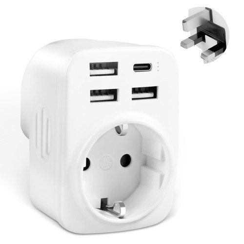 Adattatore presa inglese - presa,